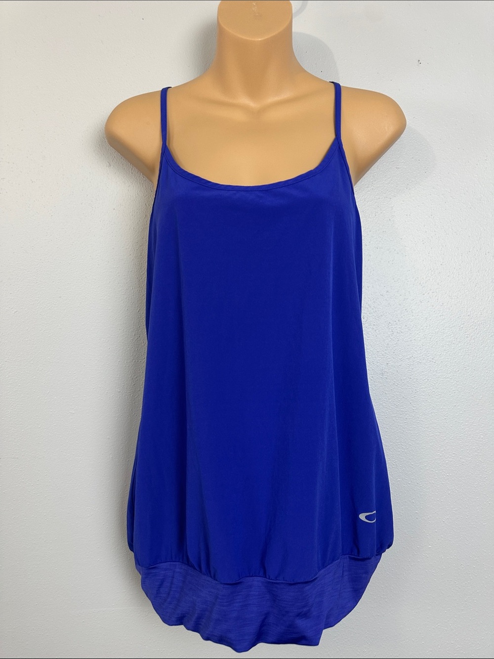 Oakley Racerback Scoop Neck Bubble Tank with Laser Cut Mosaic Detail